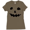 halloween jack o lantern Ladies Fitted T-Shirt