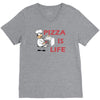 pizza is love pizza is life V-Neck Tee