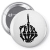 middle finger skeleton bone skull grafitti art Pin-back button