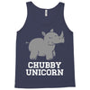chubby unicorn rhino Tank Top
