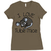 love tube mice Ladies Fitted T-Shirt
