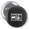 second hand vegetarier Pin-back button
