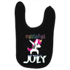 july born unicorns Baby Bibs