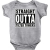 straight outta tilted towers Baby Bodysuit