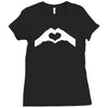 love hands Ladies Fitted T-Shirt