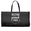 resting grinch face Weekender Totes
