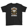 Never Underestimate A Man Who Watches The 100 And Was Born in December Youth Tee