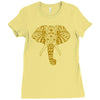 tribal print elephant geometric gold animals cool Ladies Fitted T-Shirt
