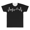 Heart Beats Mountain All Over Men's T-shirt