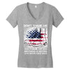 Veteran Don't Thank Me Thank My Brothers &amp; Sister Women's V-Neck T-Shirt