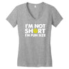 small tiny little shorty person gift tee Women's V-Neck T-Shirt