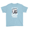 don't make me drop these hockey gloves athletic party sports humor Youth Tee