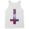 inverted galaxy cross funny  religion banter space fashion new Tank Top