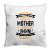 Super Cool Mother Of A Freaking Awesome Son Throw Pillow