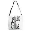 music lover Adjustable Strap Totes