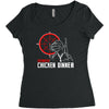 battle ground winner winner chicken dinner Women's Triblend Scoop T-shirt