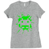 space invader 2 splat Ladies Fitted T-Shirt