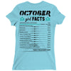 October Girl Facts Libra Ladies Fitted T-Shirt