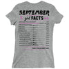 September Girl Facts Libra Ladies Fitted T-Shirt
