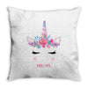 birthday unicorn family series mom Throw Pillow