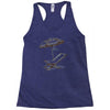 beach umbrella Racerback Tank