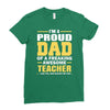 proud dad of a freaking awesome teacher. (yes she bought me this). fat Ladies Fitted T-Shirt
