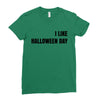 i like halloween day Ladies Fitted T-Shirt