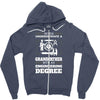 Never Underestimate A Grandfather With An Engineer Degree Zipper Hoodie