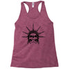 evil skull face Racerback Tank