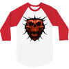 evil face 3/4 Sleeve Shirt