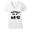 georgia is my mind Women's V-Neck T-Shirt