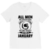 All Men Are Created Equal But Only The Best Are Born In June V-Neck Tee