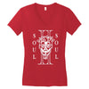 soul II soul white logo Women's V-Neck T-Shirt