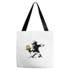 banksy flower Tote Bags