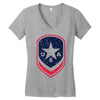 land of the free shield Women's V-Neck T-Shirt