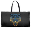 tiger fire Weekender Totes