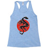 sun dragon with pearl   black red white Racerback Tank