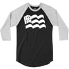 american flag sticker vinyl decal   usa stars united states country ca 3/4 Sleeve Shirt