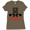 panda strong Ladies Fitted T-Shirt