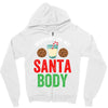 working on my santa body Zipper Hoodie