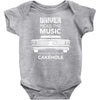 driver picks the music passenger shuts his cakehole Baby Bodysuit