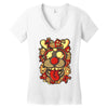 deer and monster Women's V-Neck T-Shirt