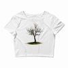 shades of winter Crop Top