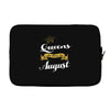 queens are born in august Laptop sleeve
