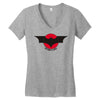 red batman Women's V-Neck T-Shirt