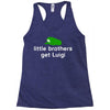 little brothers get luigi Racerback Tank