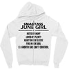 Smartass June Girl Zipper Hoodie