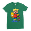 bart simpson Ladies Fitted T-Shirt