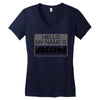 my name is awesome Women's V-Neck T-Shirt