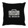 no sleep boombox Throw Pillow